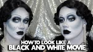 black and white makeup tutorial
