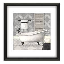 2 Piece Framed Grey Bathroom Wall Art 11