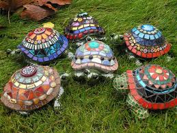 Mosaic Crafts Turtle Sculpture Mosaic