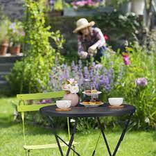 Relaxdays Fold Up Garden Table Parasol