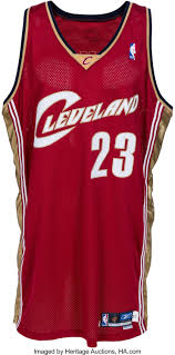 Item is in great condition for its age. 2003 04 Lebron James Game Worn Cleveland Cavaliers Jersey Lot 13587 Heritage Auctions