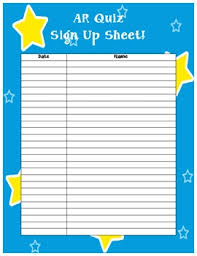 Ar Quiz Computer Sign Up Sheet By Jaclyn Mccullough Tpt