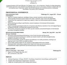 Civil Engineering Resume Example Civil Engineering Resume Examples
