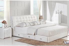 sally queen modern luxury leather bed