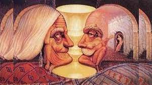 optical illusion faces you see first