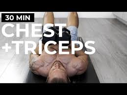 chest and tricep workout with dumbbells