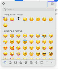 google docs mac emoji shortcut no