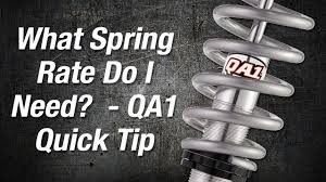 What Spring Rate Do I Need Qa1 Quick Tip