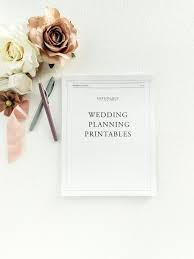 wedding planner printable anthology