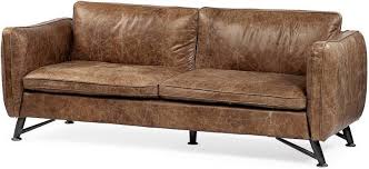 cobain i 84 inch brown leather two