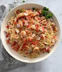 Once you toss the pasta, the crab meat blends in with the alfredo and, oh my . Shrimp And Crab Pasta