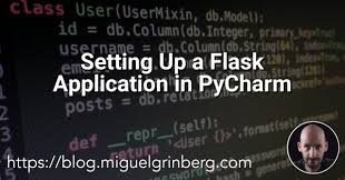 flask application in pycharm