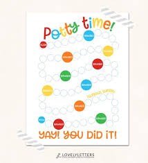 Potty Sticker Chart Template Prosvsgijoes Org