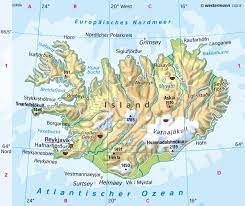 Karte von islands städten und dörfern. Diercke Weltatlas Kartenansicht Island Physische Karte 978 3 14 100870 8 122 1 1