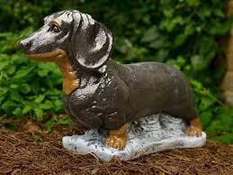 Dachshund Dog Statue Vintage Dachshund