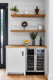 Mini bar fridge made to store milk for use with automatic coffee machines, units have stable temperature and pre drilled holes for the tubing to go through fridge walls into teh fridge. 75 Beautiful Small Home Bar Pictures Ideas July 2021 Houzz