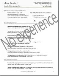 Resume Sample For Teachers Objective For A Teacher Resume Samples Of Resumes   new teacher resume  examples