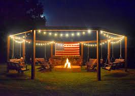Swing fire pit optimal solution: This Diy Backyard Pergola With Swings Is The Perfect Piece To Surround Your Fire Pit