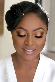 black bridal makeup wedding day in