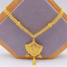 916 gold dubai ay necklace marina