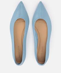 Originální kožené baleríny v modré barvě 67743-01-85 - online obchod Kazar