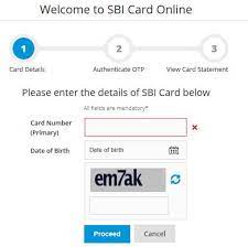 sbi credit card statement