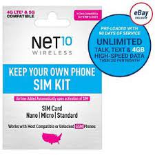 Maybe you would like to learn more about one of these? Net10 3 Month 5g 4g Lte Prepaid Plans Sim Card Kit Ebay