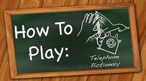 how to play telephone pictionary you