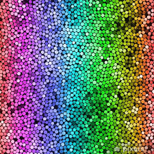 bath mat abstract shiny rainbow dots