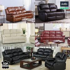 real genuine leather recliner sofa