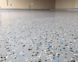 colored decorative floor flakes