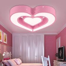 Chambre lumière chambre d'enfant LED plafonnier créatif dessin animé coeur  belle chambre fille chambre soin des yeux plafonnier ZA81730 | AliExpress
