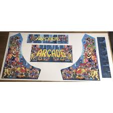 retro bartop arcade cabinet artwork
