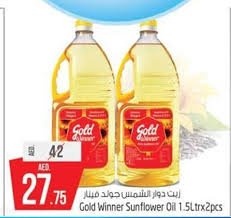gold winner sunflower oil 1 5ltrx2pcs