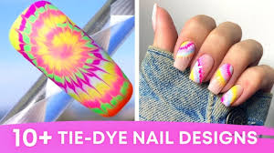 tie dye nail art tutorials no water