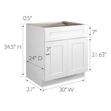 brookings base cabinet drawer white 30