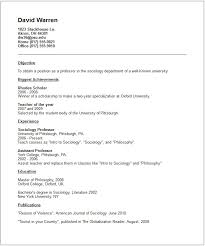 Academic Resume   Cv Sample Resume