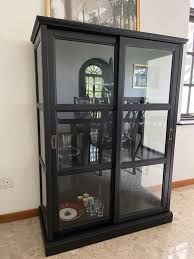 Ikea Malsjo Display Cabinet Black