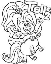 Trolls world tour coloring pages poppy. Hickory Coloring Page Trolls World Tour Topcoloringpages Net