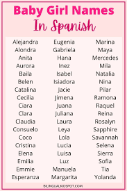 baby names in spanish bilingual