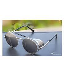 Versace Eyewear Silver Round Sunglasses V007