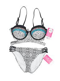 Details About Nwt Hula Honey Women White Two Piece Swimsuit M