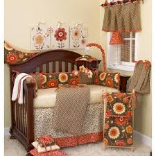 multi color fl crib bedding set