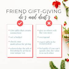 gift giving to friends do s and dont s