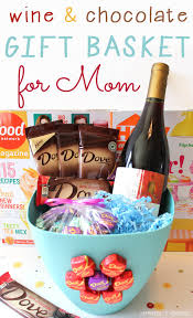 wine dark chocolate gift basket