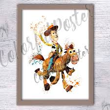 Toy Story Poster Woody Print Woody And