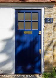 Front Door Painted Dark Blue