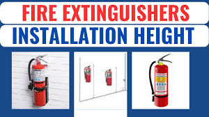 fire extinguisher installation height l