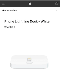 iphone lightning dock white mobile