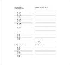 Medical Chart Template 10 Free Sample Example Format